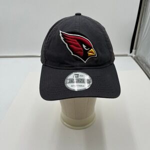 New Era Hat Arizona Cardinals 9TWENTY Adjustable Strapback Gray Mens OSFM